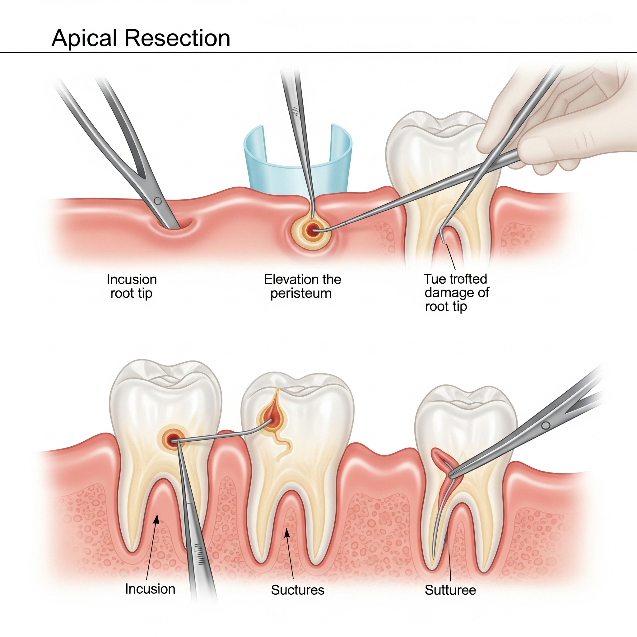 Illustration of Apical Resection