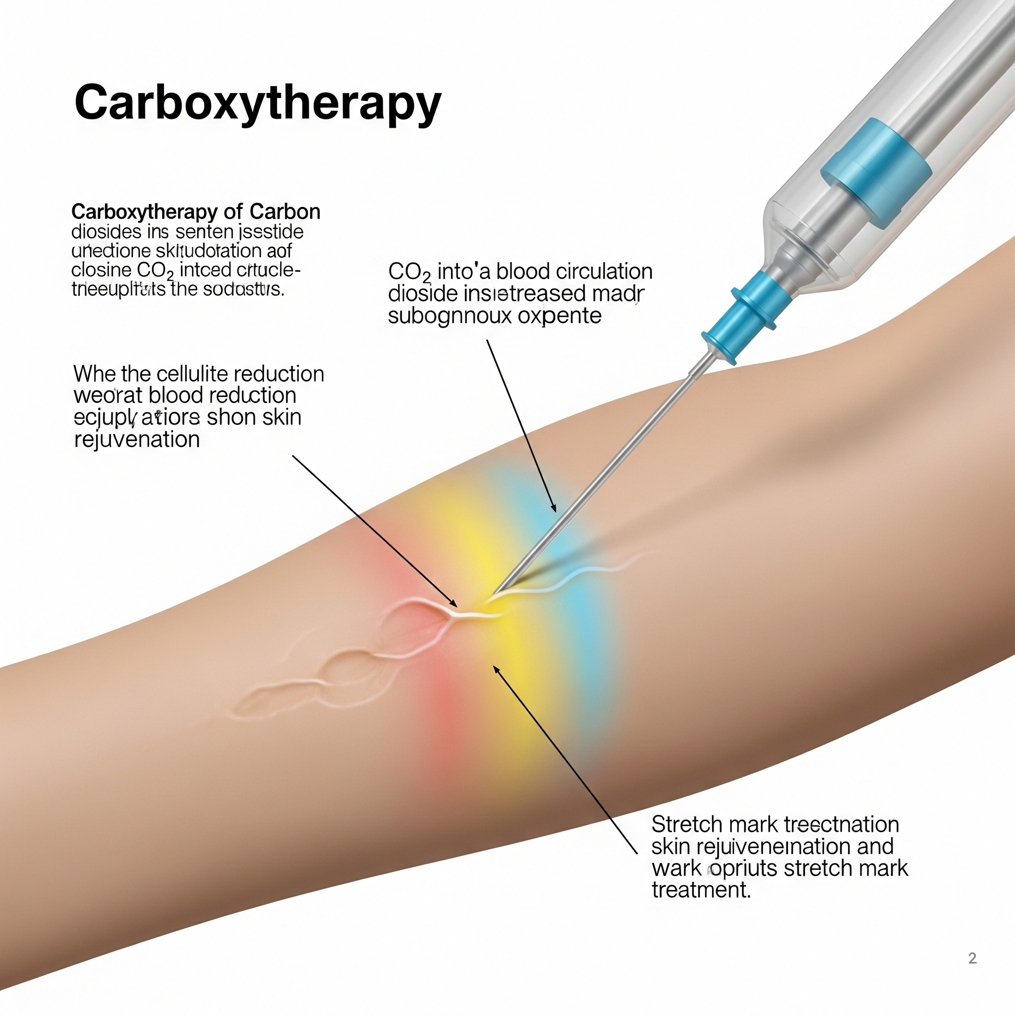 Illustration of Carboxytherapy