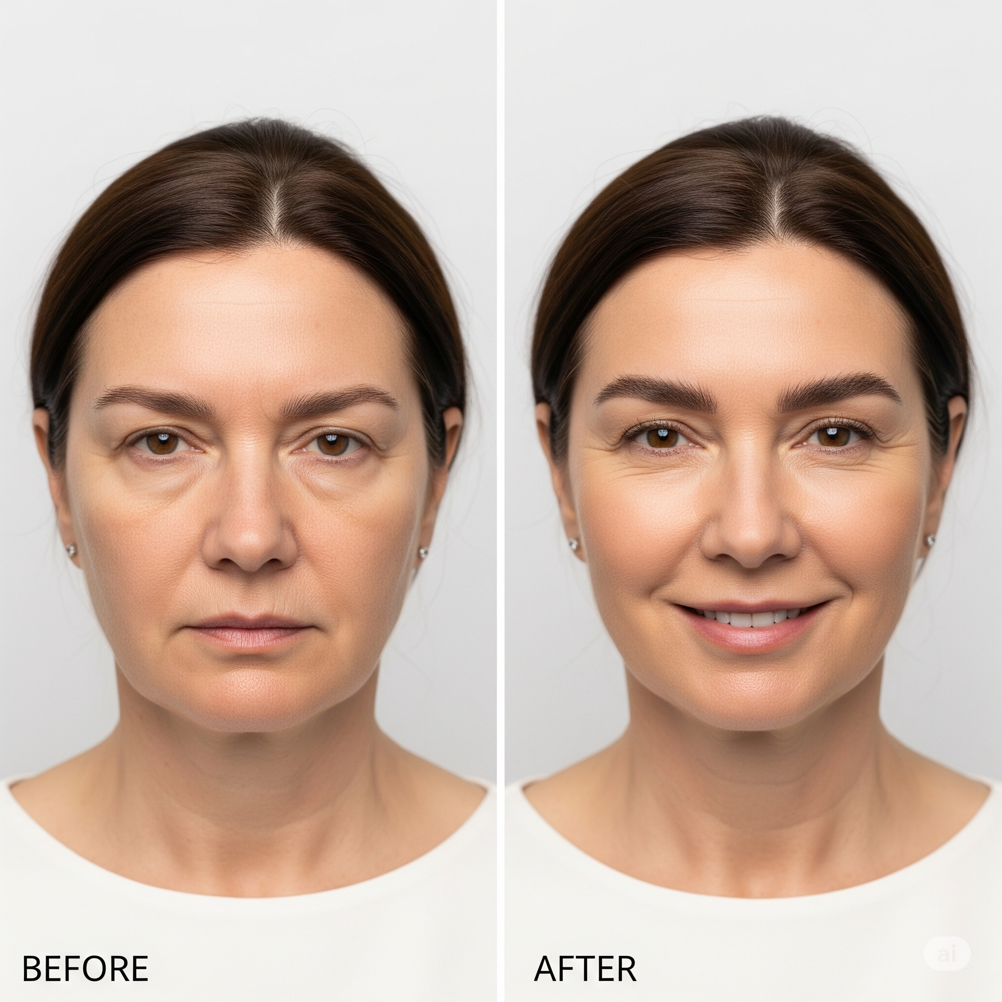 Illustration of Eyebrow Lift