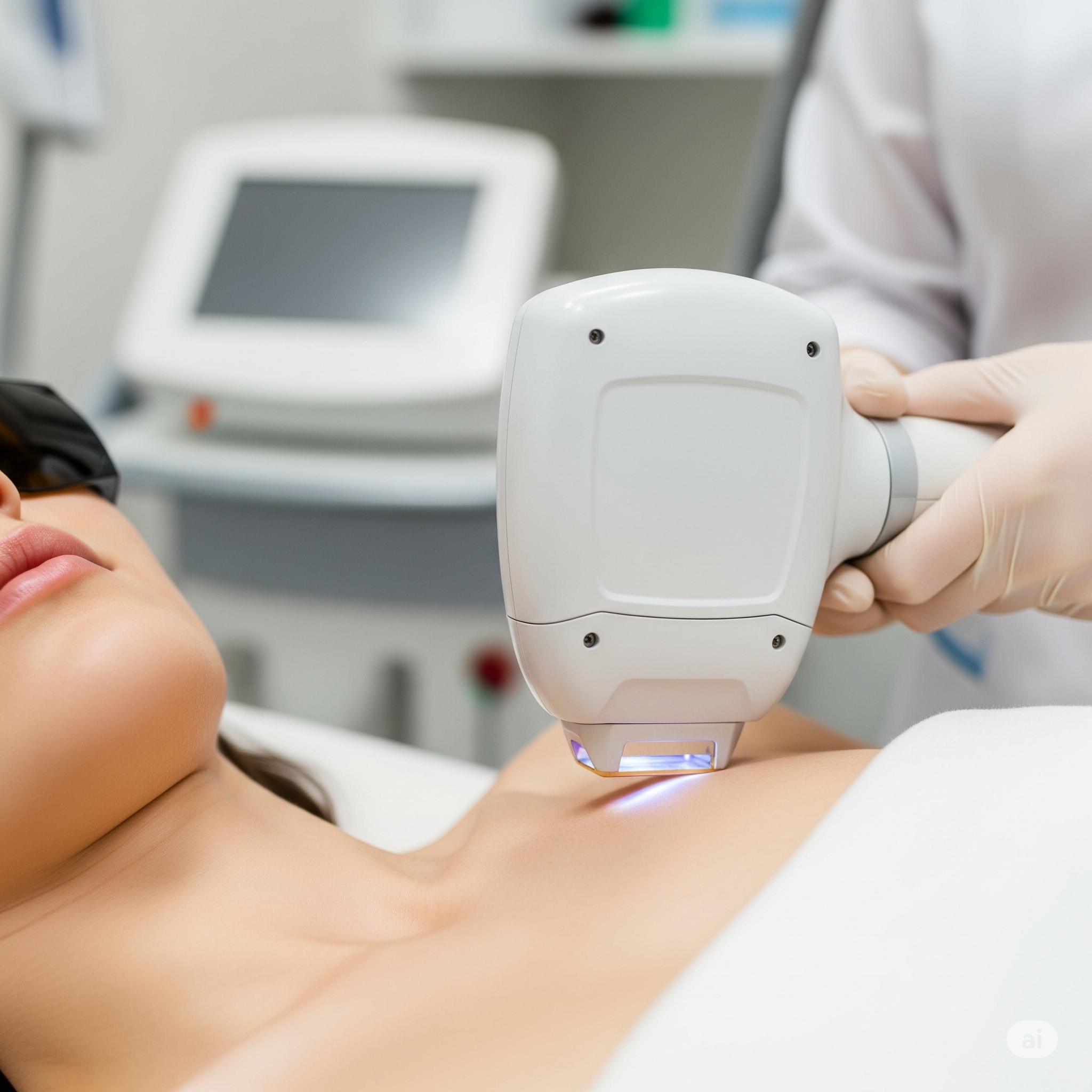 Illustration of Laser Hair Removal