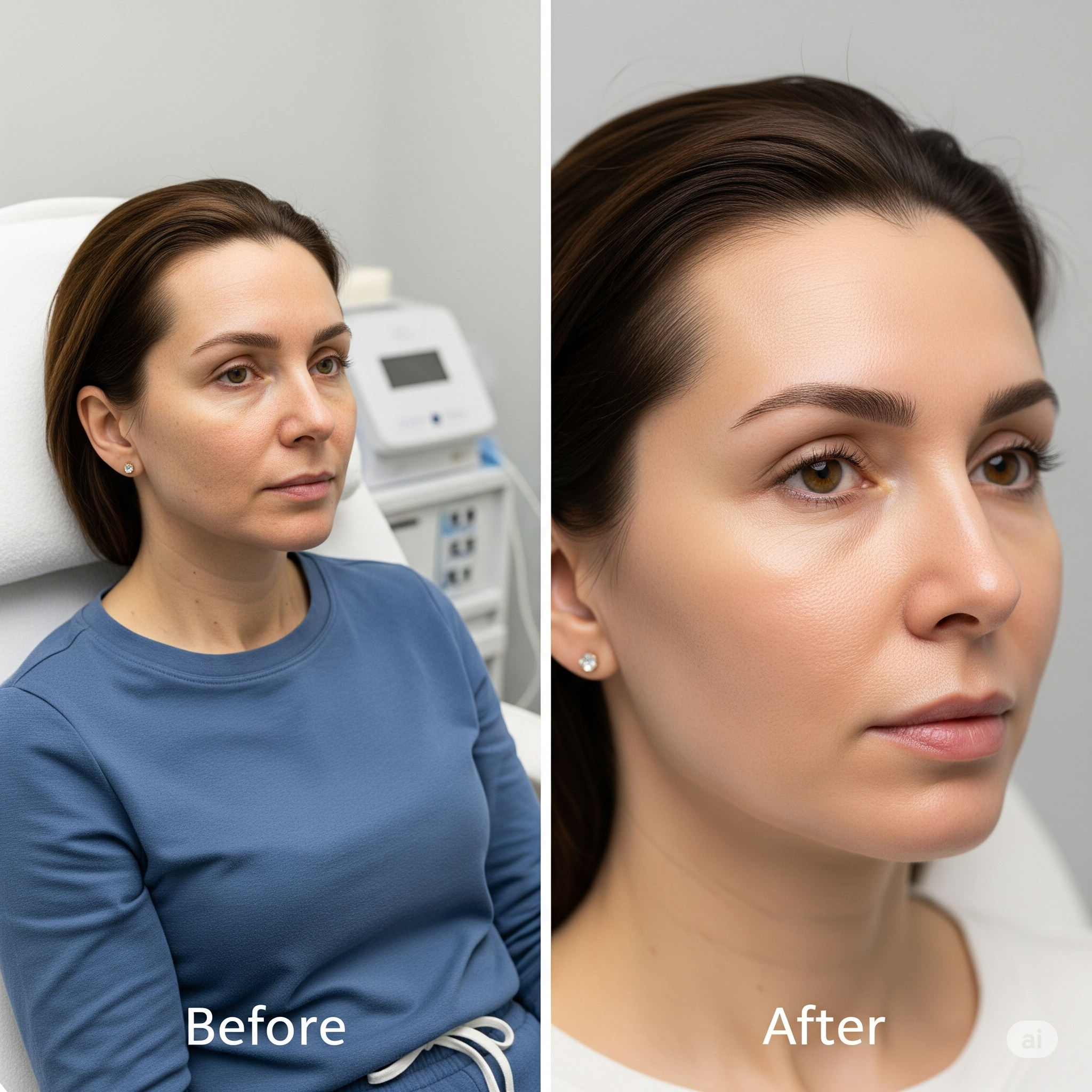 Illustration of Microneedling treatment