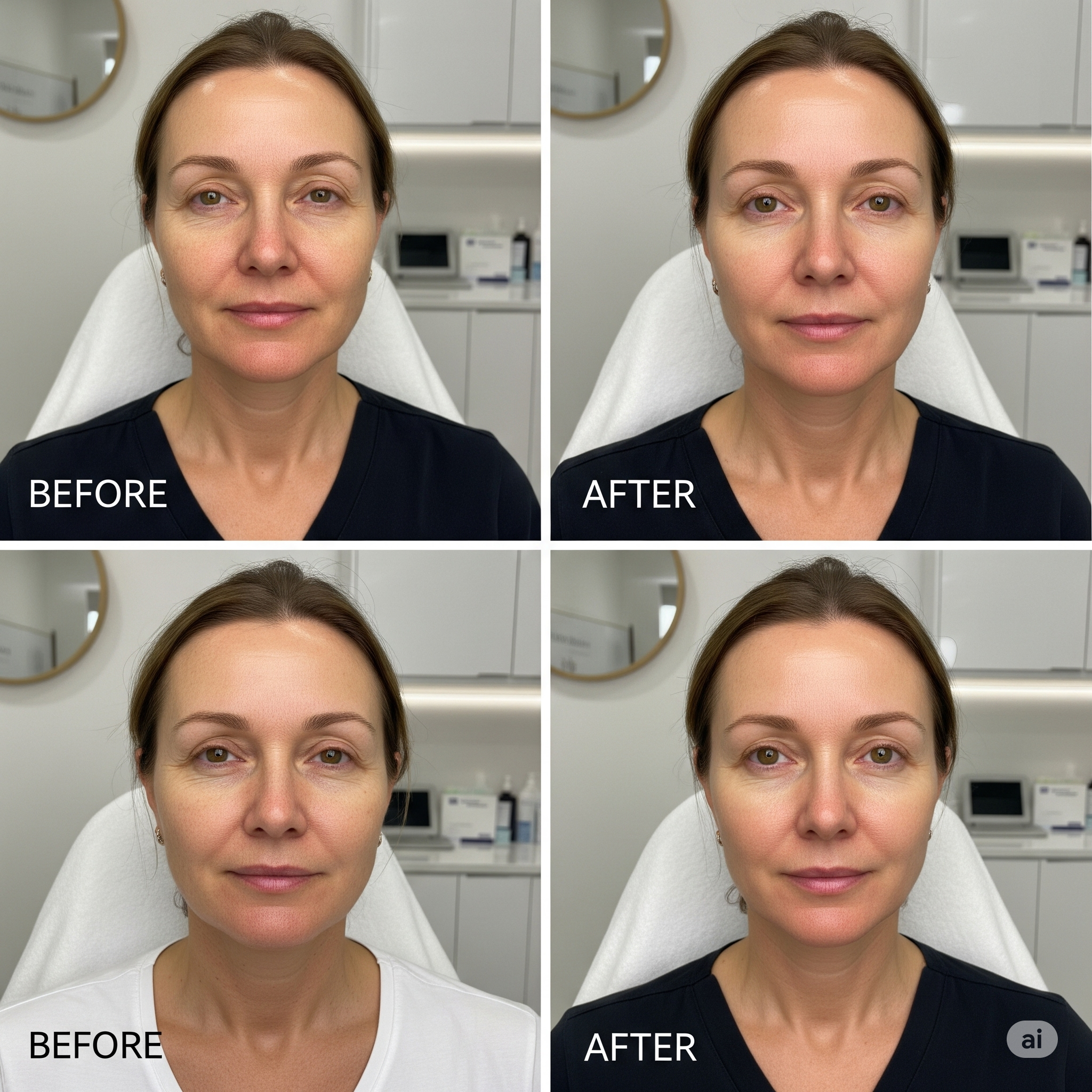 Illustration of PRP for the face treatment