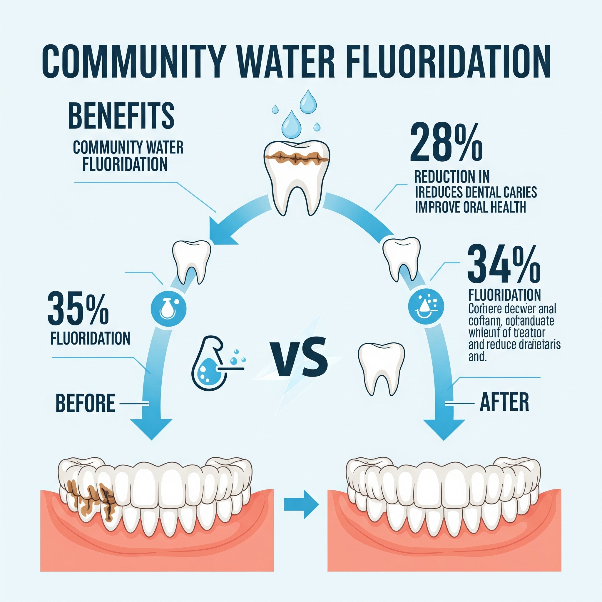 Illustration of Tooth Fluoridation
