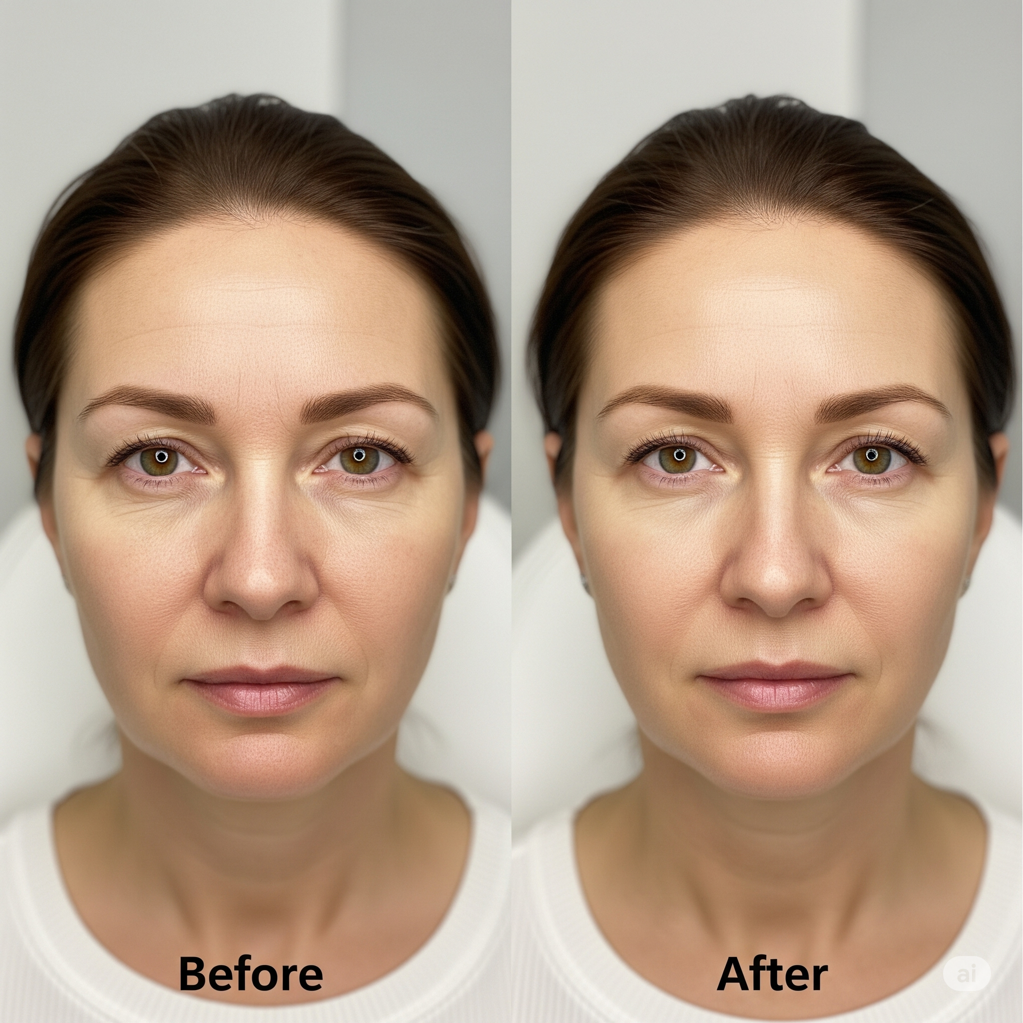 Illustration of Wrinkle fillers treatment